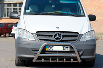 Mercedes Viano 2004-2014 рр. Кенгурятник WT003/004 (нерж.) 50мм, без напису фото 4