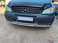 Mercedes Viano 2004-2014 рр. Передній захист ST014 (нерж) 60/42мм фото 3