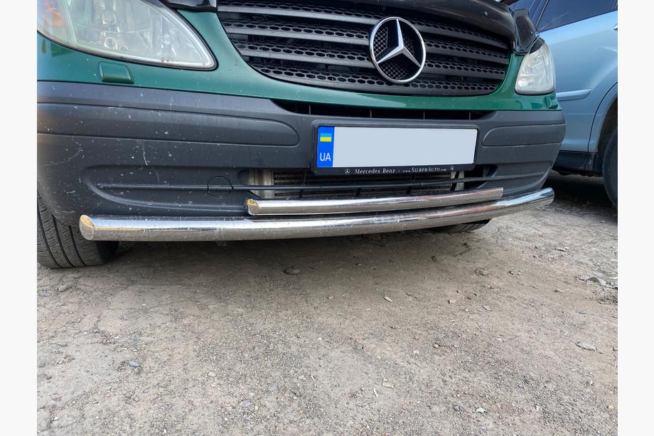 Mercedes Viano 2004-2014 рр. Передній захист ST014 (нерж) 60/42мм Image