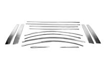 Hyundai Accent 2006-2010 рр. Повна окантовка скла (14 дет, нерж.) фото 3