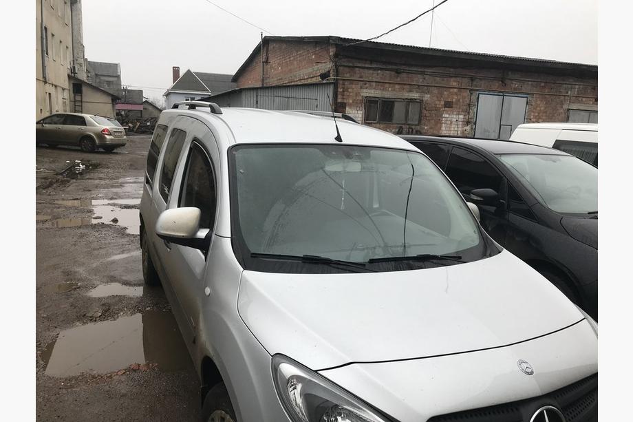 Mercedes Citan 2013-2021 рр. Рейлінги хром Стандартна база, Металеві ніжки Фото 17