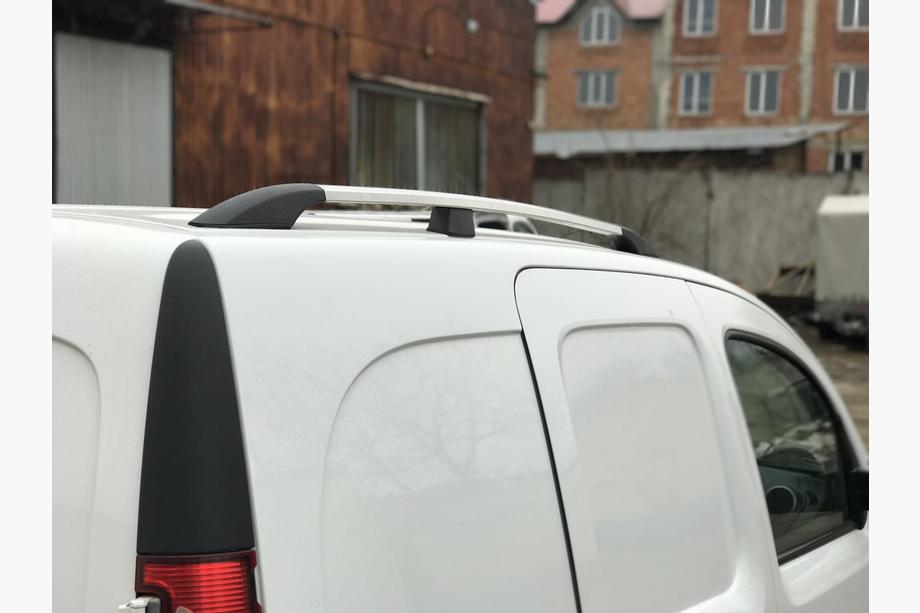 Mercedes Citan 2013-2021 рр. Рейлінги хром Стандартна база, Металеві ніжки Фото 4