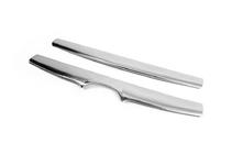 Hyundai Santa Fe 2 2006-2012 рр. Накладка на решітку (2006-2010, 2 шт., нерж.) фото 4