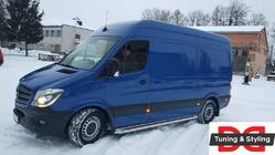 Volkswagen Crafter 2006-2016 рр. Бокові пороги Premium (2 шт., нерж.) фото 5