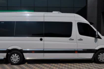Volkswagen Crafter 2006-2016 рр. Бічні труби (2 шт., нерж) фото 3