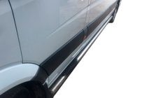 Volkswagen Crafter 2006-2016 рр. Бічні труби (2 шт., нерж) d60, середня база фото 5