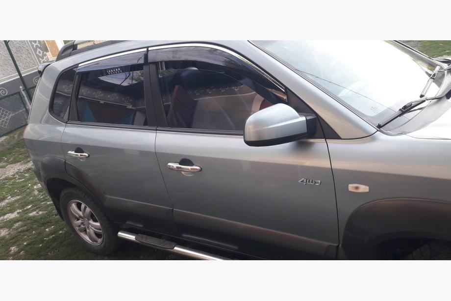 Hyundai Tucson JM 2004- рр. Накладки на ручки (4 шт, нерж) Image