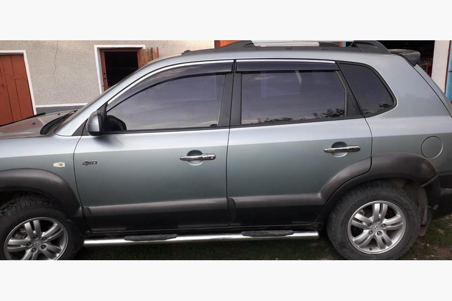 Hyundai Tucson JM 2004- рр. Накладки на ручки (4 шт, нерж) Фото 4