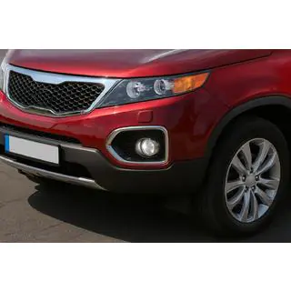 Окантовка протитуманок 2010-2013 (2 шт., нерж) Kia Sorento II XM 2009-2014 рр. фото 1