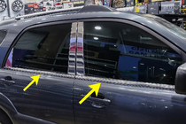 Kia Sportage 2004-2010 рр. Окантовка стекол (6 шт, нерж.) фото 1