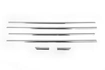 Kia Sportage 2004-2010 рр. Окантовка стекол (6 шт, нерж.) фото 3