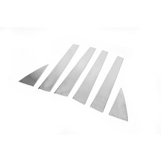 Накладки на стійки (6 шт, нерж) фото 3