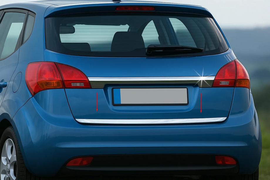 Kia Venga 2010-2019 рр. Кромка багажника (нерж.) OmsaLine - Італійська нержавійка Фото 1
