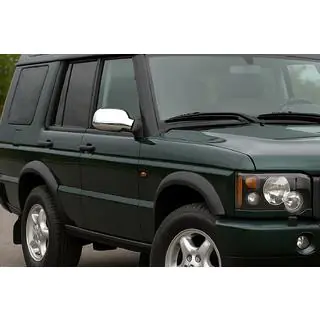 Накладки на дзеркала (2 шт, нерж.) Land Rover Discovery II 1998-2004 рр. фото 1