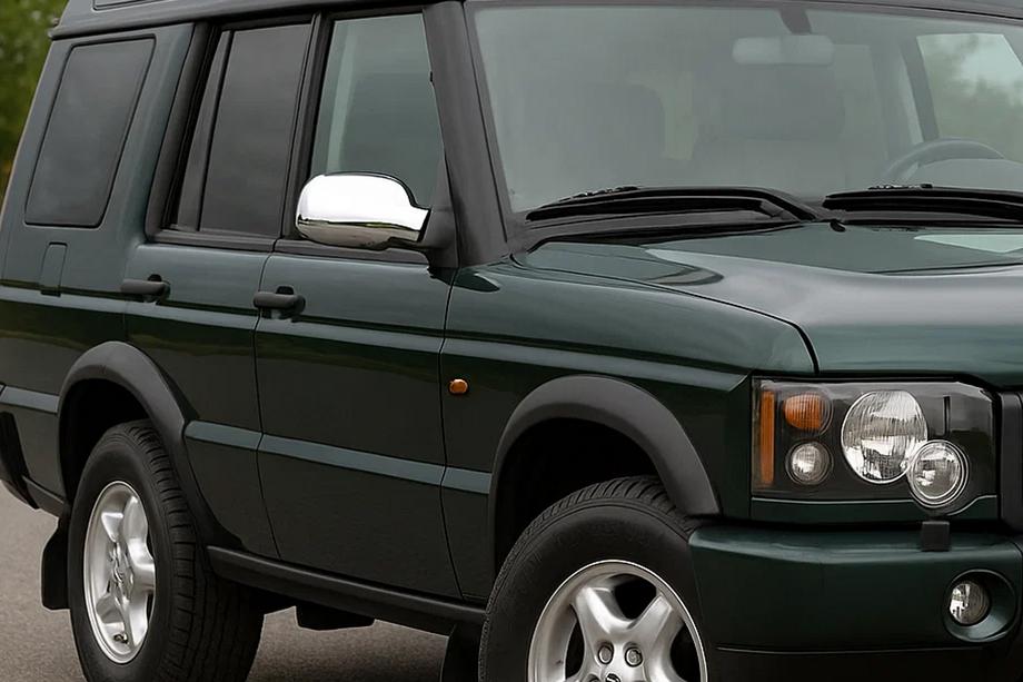 Land Rover Discovery II 1998-2004 рр. Накладки на дзеркала (2 шт, нерж.) Carmos - Турецька сталь Фото 1