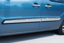 Citroen Berlingo 2008-2018 рр. Дверні молдинги (4 шт., нерж.) Carmos - Турецька сталь фото 1