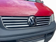 Volkswagen T5 Transporter 2003-2010 рр. Накладки на решітку (8 смужок, нерж) фото 1