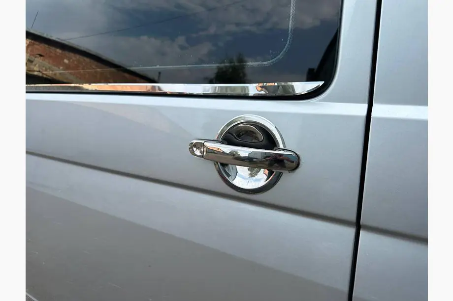 Volkswagen T5 Transporter 2003-2010 рр. Окантовка вікон (2 шт., нерж) Фото 3