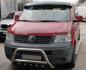 Volkswagen T5 Transporter 2003-2010 рр. Кенгурятник WT003 (нерж) 60мм, з написом фото 7