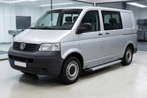 Volkswagen T5 Multivan 2003-2010 рр. Бокові пороги Maya V2 (2 шт., алюміній) Коротка база фото 1
