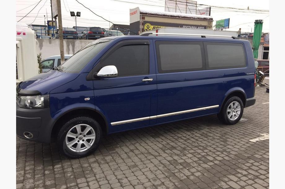 Volkswagen T5 Multivan 2003-2010 рр. Молдинги на двері (нерж, Хром) 1 двері, Довга, OmsaLine - Італійська нержавійка Фото 3