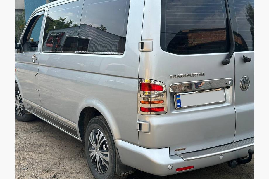 Volkswagen T5 Multivan 2003-2010 рр. Молдинги на двері (нерж, Хром) 1 двері, Довга, OmsaLine - Італійська нержавійка Фото 14