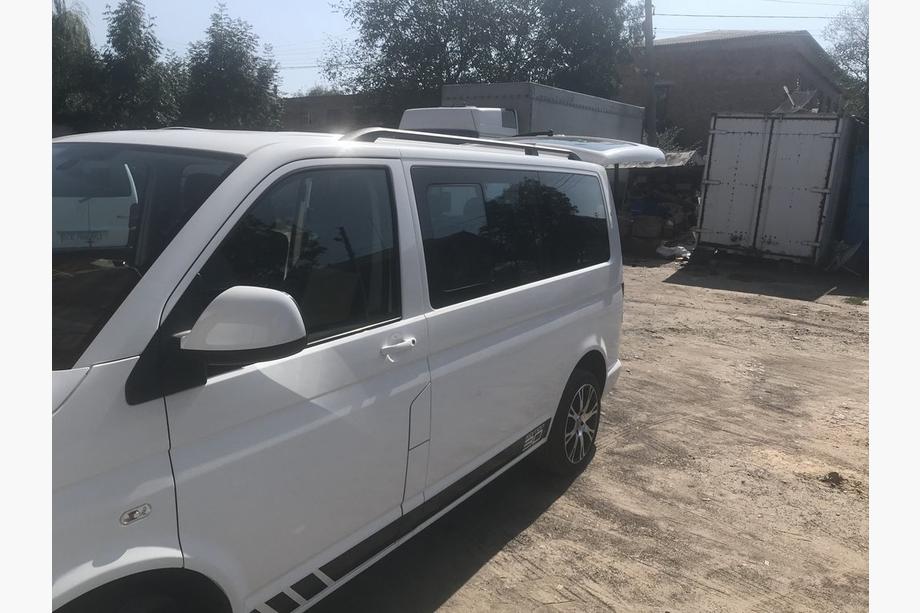 Volkswagen T5 Multivan 2003-2010 рр. Чорні рейлінги Фото 9