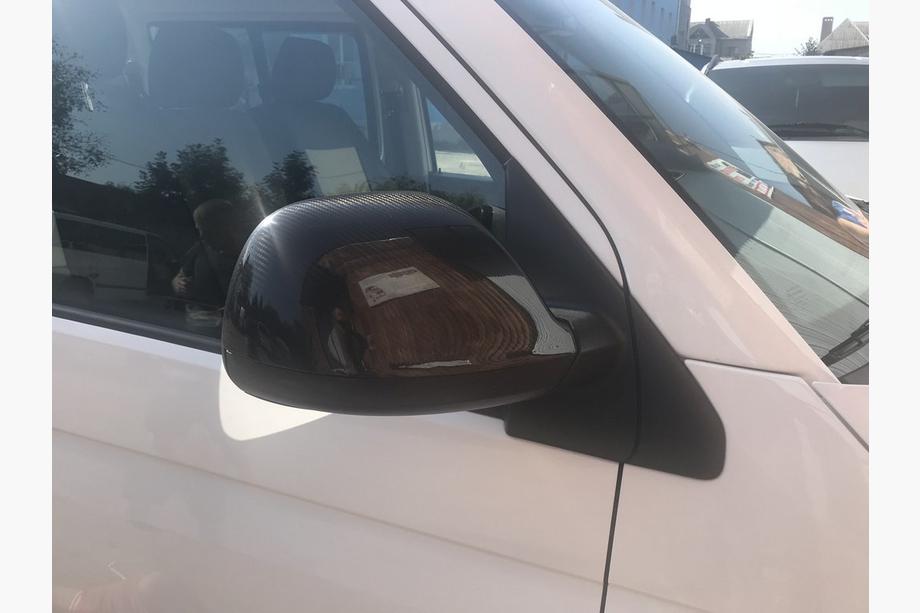 Volkswagen T5 2010-2015 рр. Накладки на дзеркала (2 шт., карбон) Фото 11