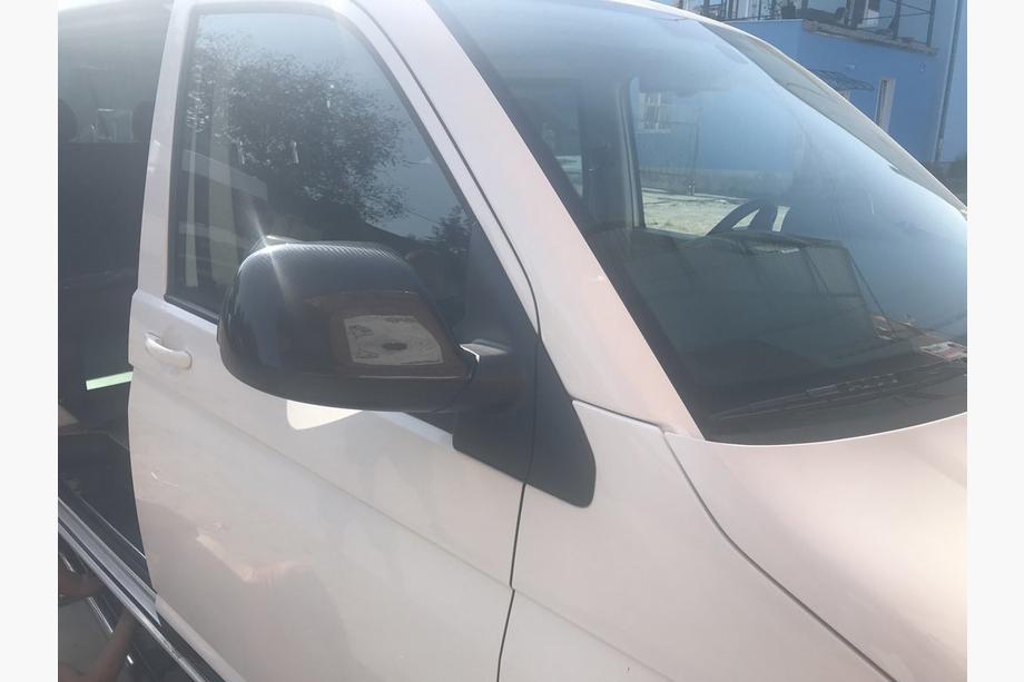 Volkswagen T5 2010-2015 рр. Накладки на дзеркала (2 шт., карбон) Фото 12
