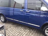 Volkswagen T5 2010-2015 рр. Молдинги на двері (нерж, Хром) 1 двері, Коротка, Carmos - Турецька сталь фото 7