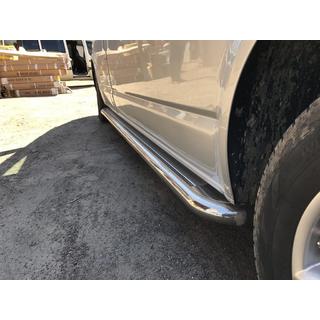 Бокові пороги Premium (2 шт., нерж) Volkswagen T5 2010-2015 рр. фото 1