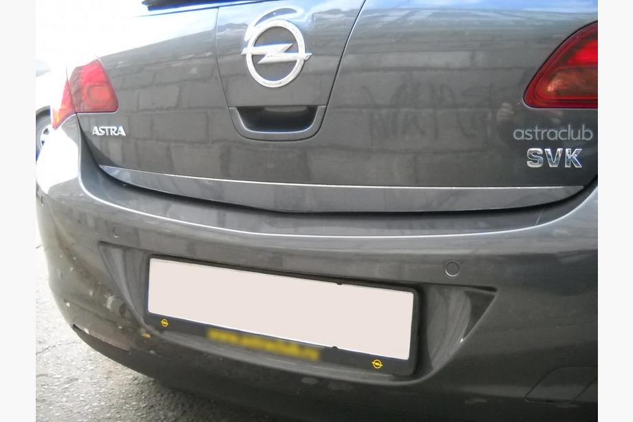 Opel Astra J 2009-2015 рр. Кромка багажника (нерж) Фото 2
