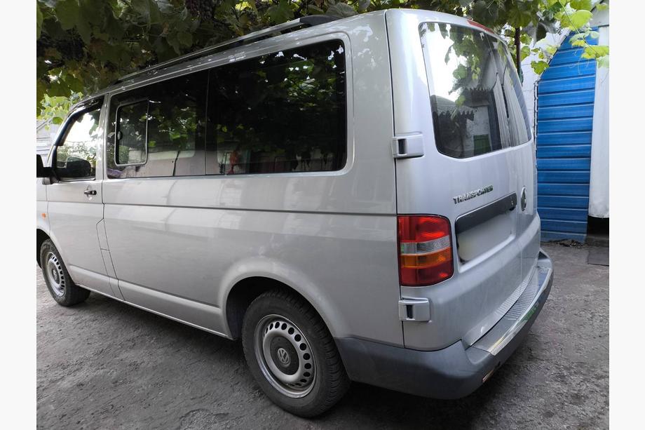 Volkswagen T6 2015-2024 рр. Рейлінги Хром Коротка база, Металеві ніжки Фото 11