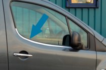 Peugeot Partner Tepee 2008-2018 рр. Окантовка вікон (2 шт., нерж) OmsaLine - Італійська нержавійка фото 1