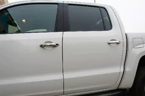 Volkswagen Amarok 2010-2022 рр. Накладки на ручки (4 шт, нерж) фото 1