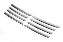 Volkswagen Passat B5 1997-2005 рр. Накладки на решітку (нерж) фото 3