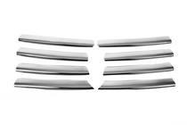 Volkswagen Passat B5 1997-2005 рр. Накладки на решітку (нерж) фото 4