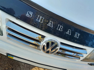 Volkswagen Sharan 1995-2010 рр. Накладки на решітку (нерж) фото 1