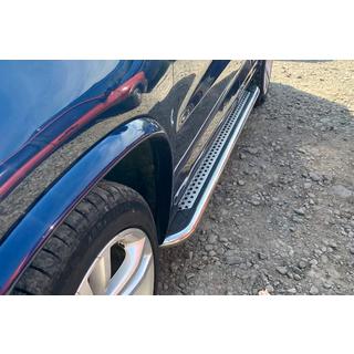 Бокові пороги Maydos V2 (2 шт., нерж) Volkswagen Tiguan 2007-2016 рр. фото 1