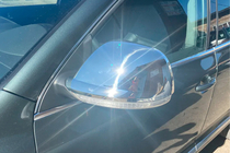 Volkswagen Touareg 2002-2010 рр. Накладки на дзеркала 2007-2010 ( 2 шт., нерж) Carmos - Турецька сталь фото 4