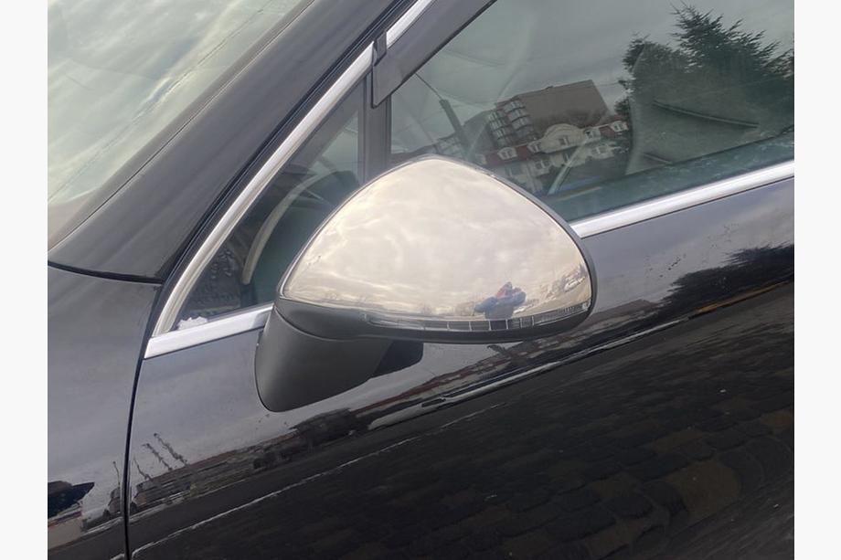 Volkswagen Touareg 2010-2018 рр. Накладки на дзеркала (2 шт., нерж.) Фото 1