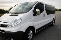 Nissan Primastar 2002-2014 рр. Накладки на дзеркала (2 шт) фото 1