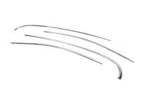 Renault Fluence 2009-2016 рр. Верхня окантовка вікон (4 шт, нерж) фото 3