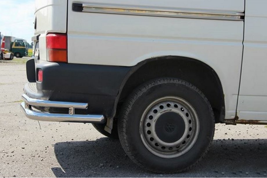 Volkswagen T4 Transporter 1990-2003 рр. Задні куточки подвійні AK003-Double (2 шт., нерж) Фото 4