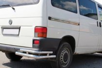 Volkswagen T4 Caravelle/Multivan 1990-2003 рр. Задні куточки подвійні AK003-Double (2 шт., нерж) фото 1