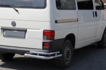 Volkswagen T4 Caravelle/Multivan 1990-2003 рр. Задні куточки подвійні AK003-Double (2 шт., нерж) фото 4