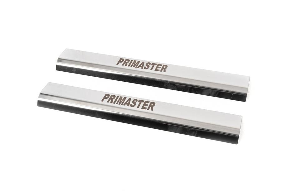 Nissan Primastar 2002-2014 рр. Пороги на карниз VIP (2 шт, сталь) Image