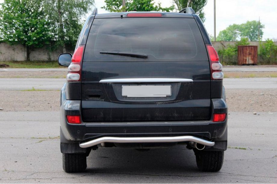 Toyota Land Cruiser Prado 120 2002-2009 рр. Задній захист AK008 Фото 1