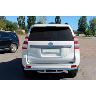 Задня дуга AK002-2v1 (нерж) Toyota Land Cruiser Prado 150 2009-2023 рр. фото 3