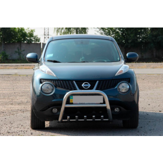 Кенгурятник QT012 (нерж) Nissan Juke 2010-2019 рр. фото 1